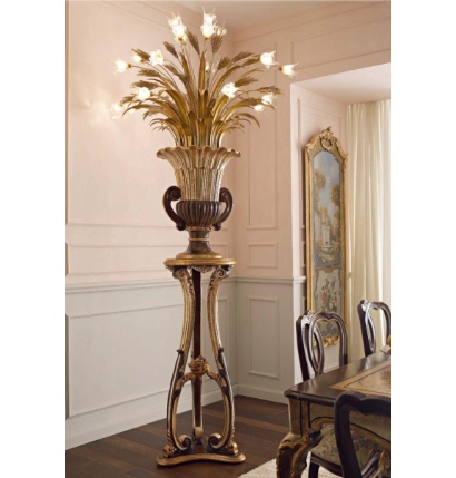 A.F – End Table with Decorated lamp